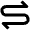 Arrow Curvy Both Direction Icon from Outlined Line - Material Pro Set