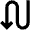 Arrow Curvy Down Left Icon from Outlined Line - Material Pro Set