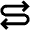 Arrow Curvy Left Right Alt Icon from Outlined Line - Material Pro Set
