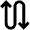 Arrow Curvy Up Down Alt Icon from Outlined Line - Material Pro Set