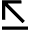 Arrow Diagonal Top Left Icon from Outlined Line - Material Pro Set
