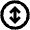 Arrow Fit To Height Circle Icon from Outlined Line - Material Pro Set