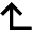 Arrow Left Up Icon from Outlined Line - Material Pro Set
