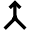 Arrow Merge Icon from Outlined Line - Material Pro Set