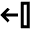 Arrow Move Left Icon from Outlined Line - Material Pro Set