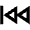 Fast Rewind Alt Icon from Outlined Line - Material Pro Set