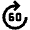 Forward 60 Icon from Outlined Line - Material Pro Set