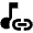 Link Music Icon from Outlined Line - Material Pro Set