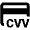 Credit Card Cvv Icon from Outlined Line - Material Pro Set