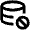 Database Block Icon from Outlined Line - Material Pro Set