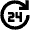24 Hour Service Icon from Outlined Line - Material Pro Set