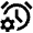 Alarm Setting Gear Icon from Outlined Line - Material Pro Set