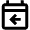 Calendar Previous Day Yesterday Icon from Outlined Line - Material Pro Set
