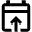 Calendar Upload Icon from Outlined Line - Material Pro Set