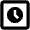 Clock Square Icon from Outlined Line - Material Pro Set