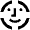 Face Scan Circle Icon from Outlined Line - Material Pro Set
