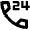 Call 24 Hours Icon from Outlined Line - Material Pro Set
