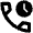 Call Duration Icon from Outlined Line - Material Pro Set