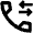Call Forwarding Alt Icon from Outlined Line - Material Pro Set