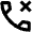 Call Rejected Icon from Outlined Line - Material Pro Set