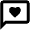 Chat Heart Icon from Outlined Line - Material Pro Set