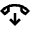 Hang Up Icon from Outlined Line - Material Pro Set