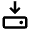 Harddisk Download Icon from Outlined Line - Material Pro Set
