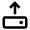 Harddisk Upload Icon from Outlined Line - Material Pro Set