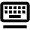 Keyboard Floating Icon from Outlined Line - Material Pro Set