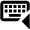 Keyboard One Hand Left Icon from Outlined Line - Material Pro Set