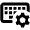 Keyboard Setting Gear Icon from Outlined Line - Material Pro Set