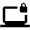 Laptop Locked Icon from Outlined Line - Material Pro Set