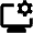 Monitor Setting Gear Icon from Outlined Line - Material Pro Set