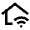 Home Wifi Icon from Outlined Line - Material Pro Set