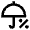 Rain Chance Icon from Outlined Line - Material Pro Set