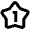 1 Star Icon from Outlined Line - Material Pro Set