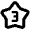 3 Star Icon from Outlined Line - Material Pro Set