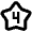 4 Star Icon from Outlined Line - Material Pro Set