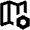 Map Setting Bolt Icon from Outlined Line - Material Pro Set