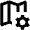 Map Setting Gear Icon from Outlined Line - Material Pro Set