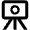 Camera Tripod Icon from Outlined Line - Material Pro Set