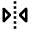 Flip Horizontal Alt Icon from Outlined Line - Material Pro Set