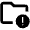 Folder Alert Icon from Outlined Line - Material Pro Set