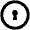 Keyhole Circle Icon from Outlined Line - Material Pro Set