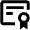 Certificate Icon from Outlined Line - Material Pro Set