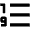 Ascending Numerical List Icon from Outlined Line - Material Pro Set