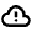 Cloud Alert Icon from Outlined Line - Material Pro Set