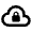 Cloud Lock Icon from Outlined Line - Material Pro Set