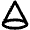 Cone Shape Icon from Outlined Line - Material Pro Set