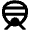 Bullet Train Icon from Outlined Line - Material Pro Set
